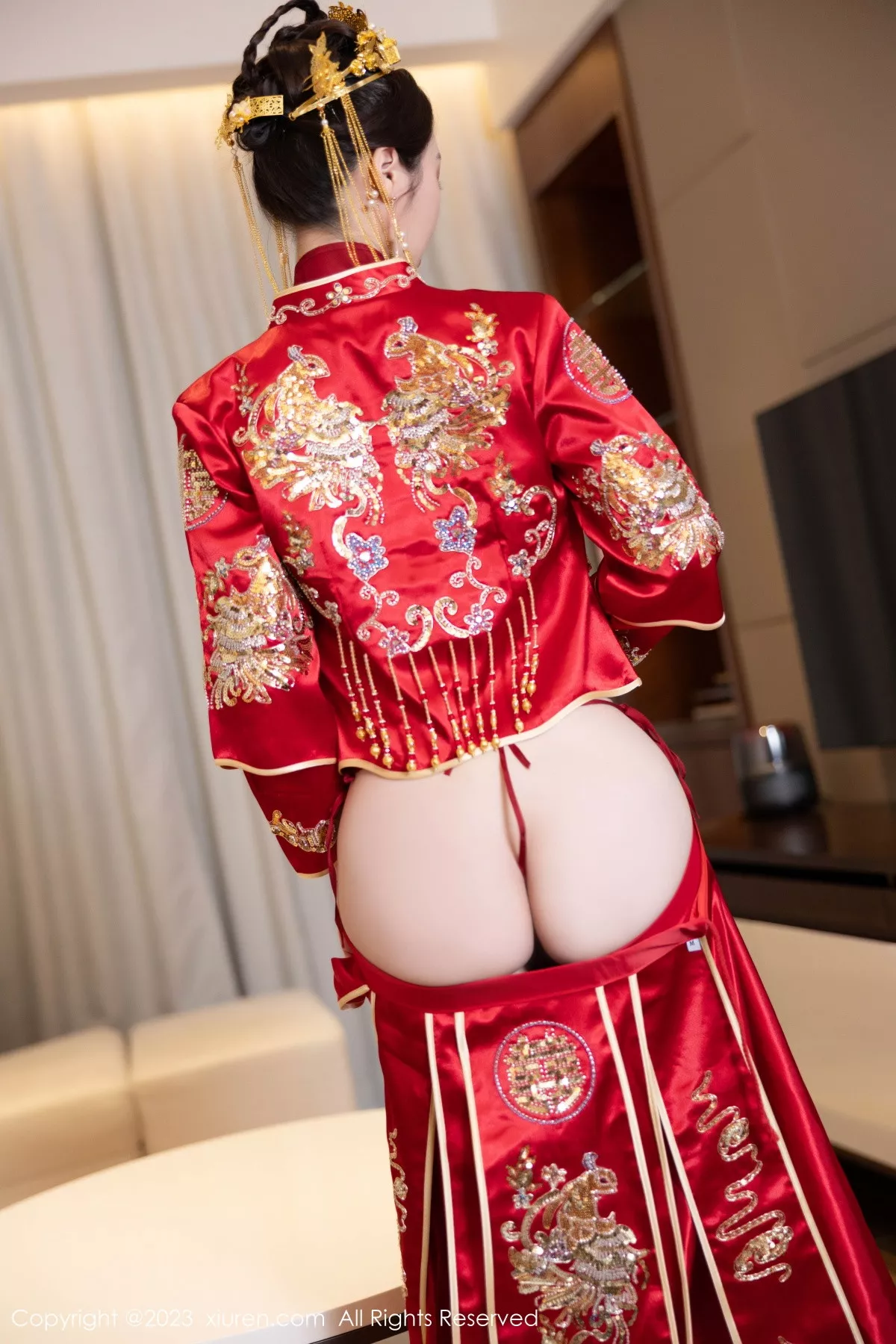 秀人集.com_[XiuRen秀人网]No.7766_模特梦心玥性感红色中式婚服露红色薄透肚兜内衣撩人诱惑写真88P