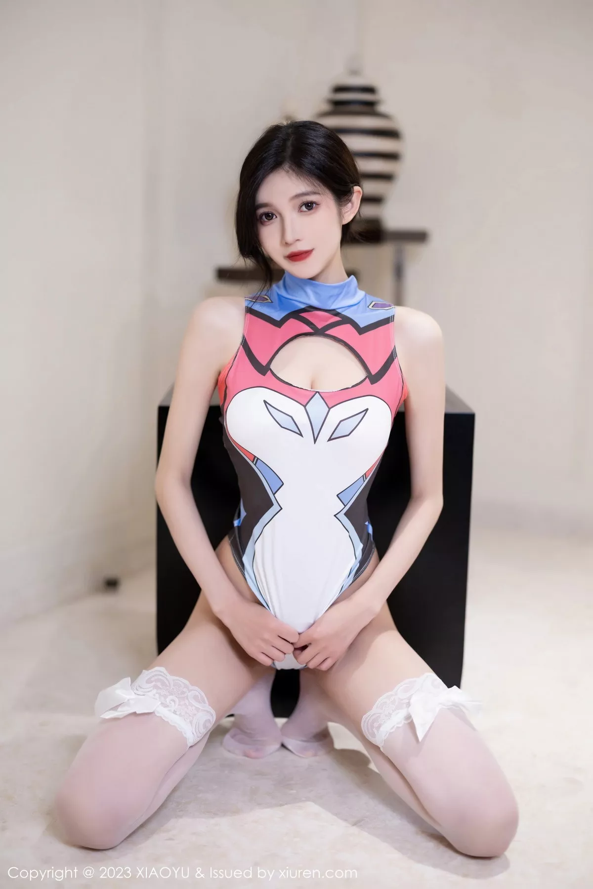 秀人集.com_[XiaoYu画语界]Vol.1159_模特程程程性感黑色连衣短裙配黑丝吊袜秀苗条曼妙身姿诱惑写真96P