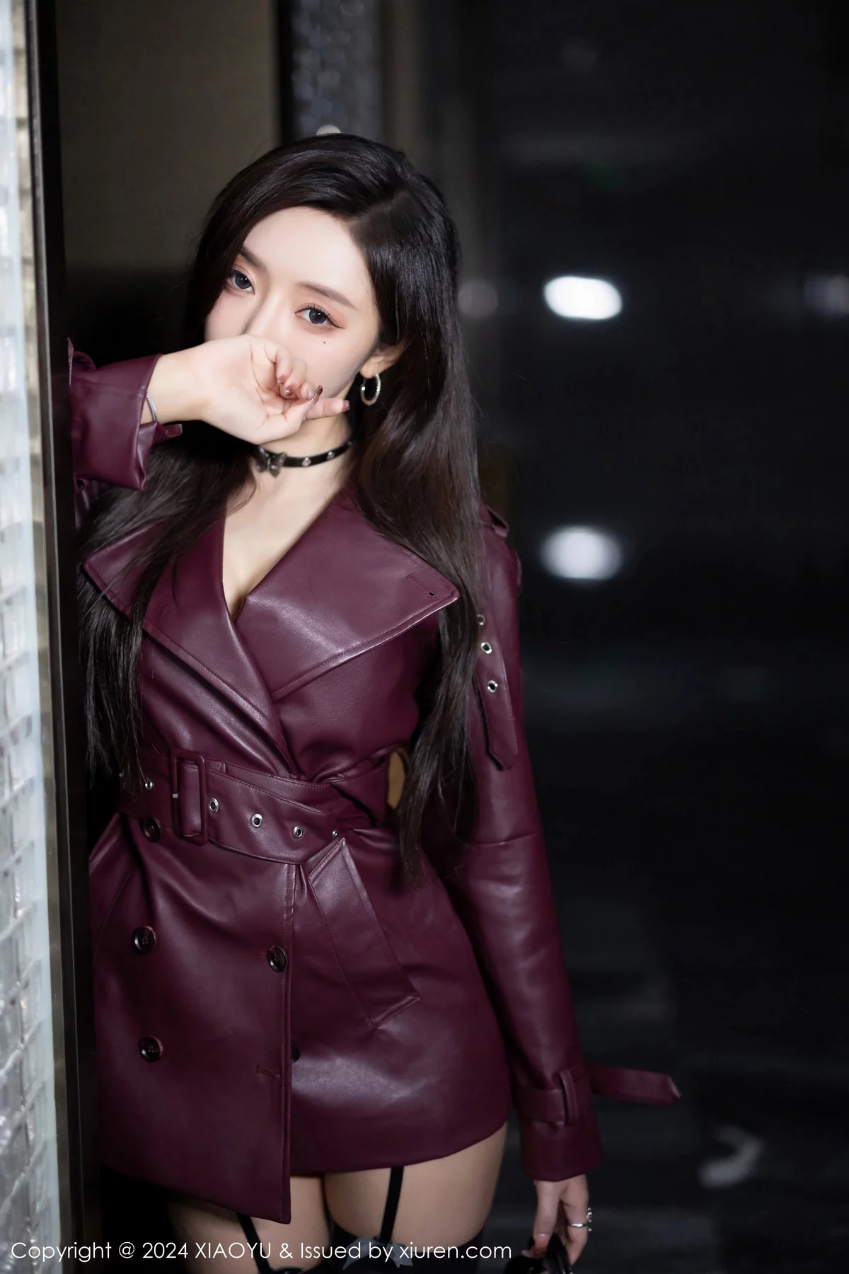 秀人集.com_[XiaoYu画语界]Vol.1177_女神王馨瑶yanni暗红皮衣露黑色蕾丝情趣服秀曼妙身姿诱惑写真83P