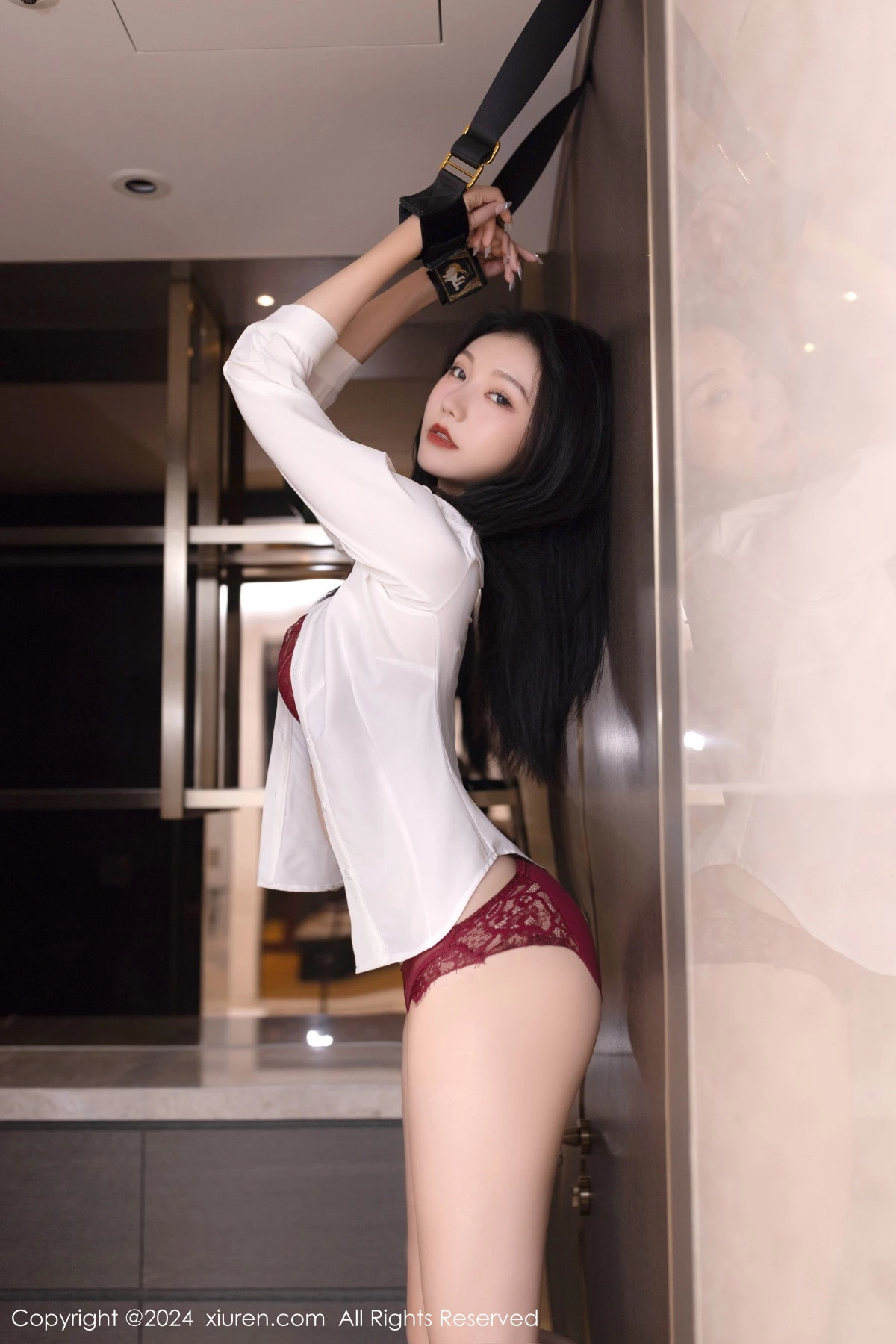 秀人集.com_[XiuRen秀人网]No.7968_模特安然anran性感空姐制服露红色蕾丝内衣秀柔美身姿诱惑写真79P