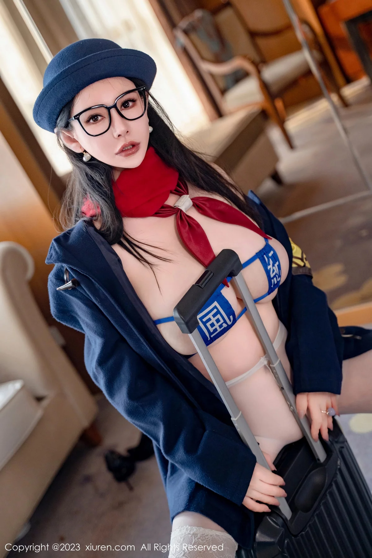 秀人集.com_[XiuRen秀人网]No.7839_新人模特悦悦姐性感JK制服露风纪内衣秀丰满身材撩人诱惑写真75P
