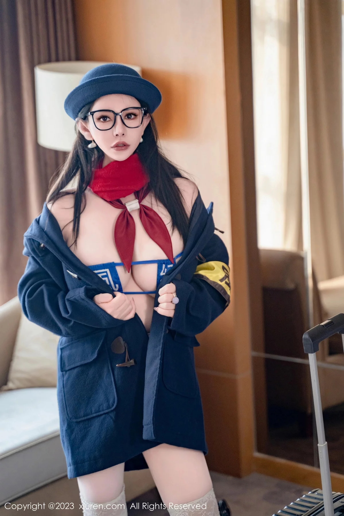 秀人集.com_[XiuRen秀人网]No.7839_新人模特悦悦姐性感JK制服露风纪内衣秀丰满身材撩人诱惑写真75P