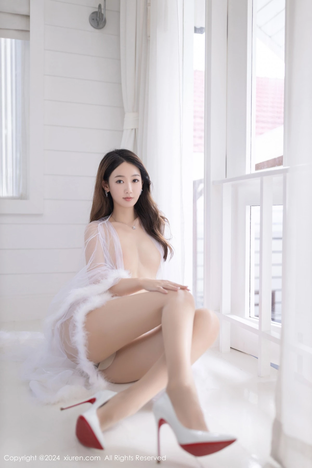 秀人集.com_[XiuRen秀人网]No.8174_模特唐安琪私房性感薄透白纱裙配白丝袜秀曼妙身姿撩人诱惑写真80P