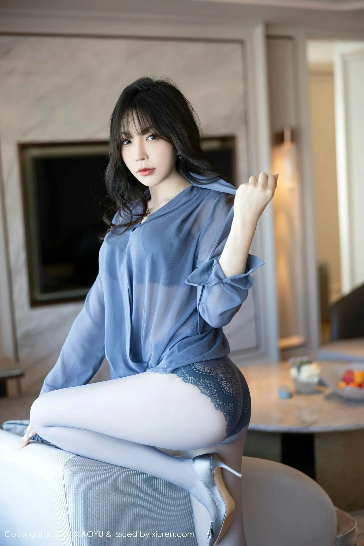 秀人集.com_[XiaoYu画语界]Vol.1219_女神徐莉芝Booty蓝灰上衣配短裙露性感内衣秀曼妙身姿诱惑写真92P