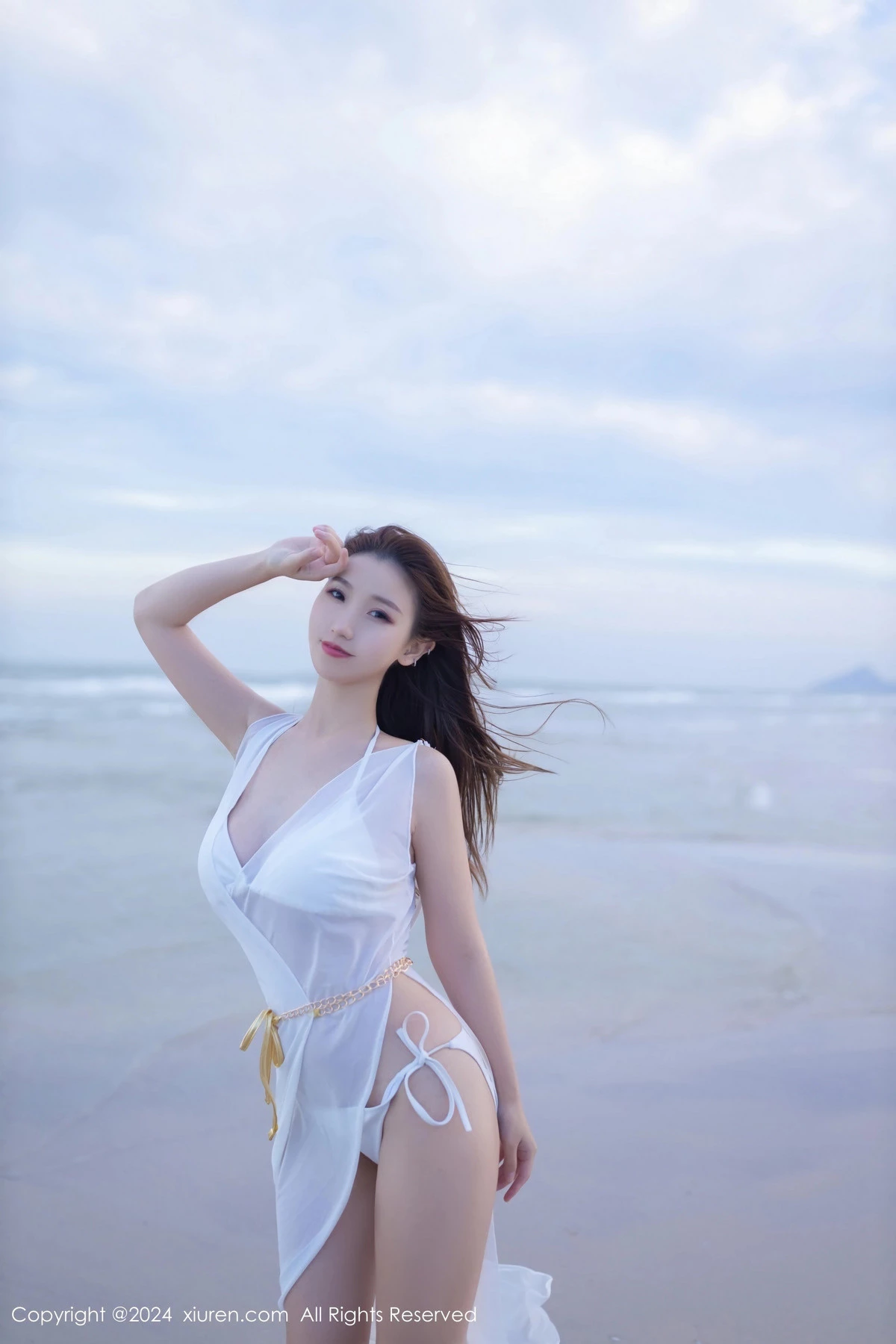 秀人集.com_[XiuRen秀人网]No.8123_模特杏子Yada户外性感白色比基尼服饰秀完美身材迷人诱惑写真81P