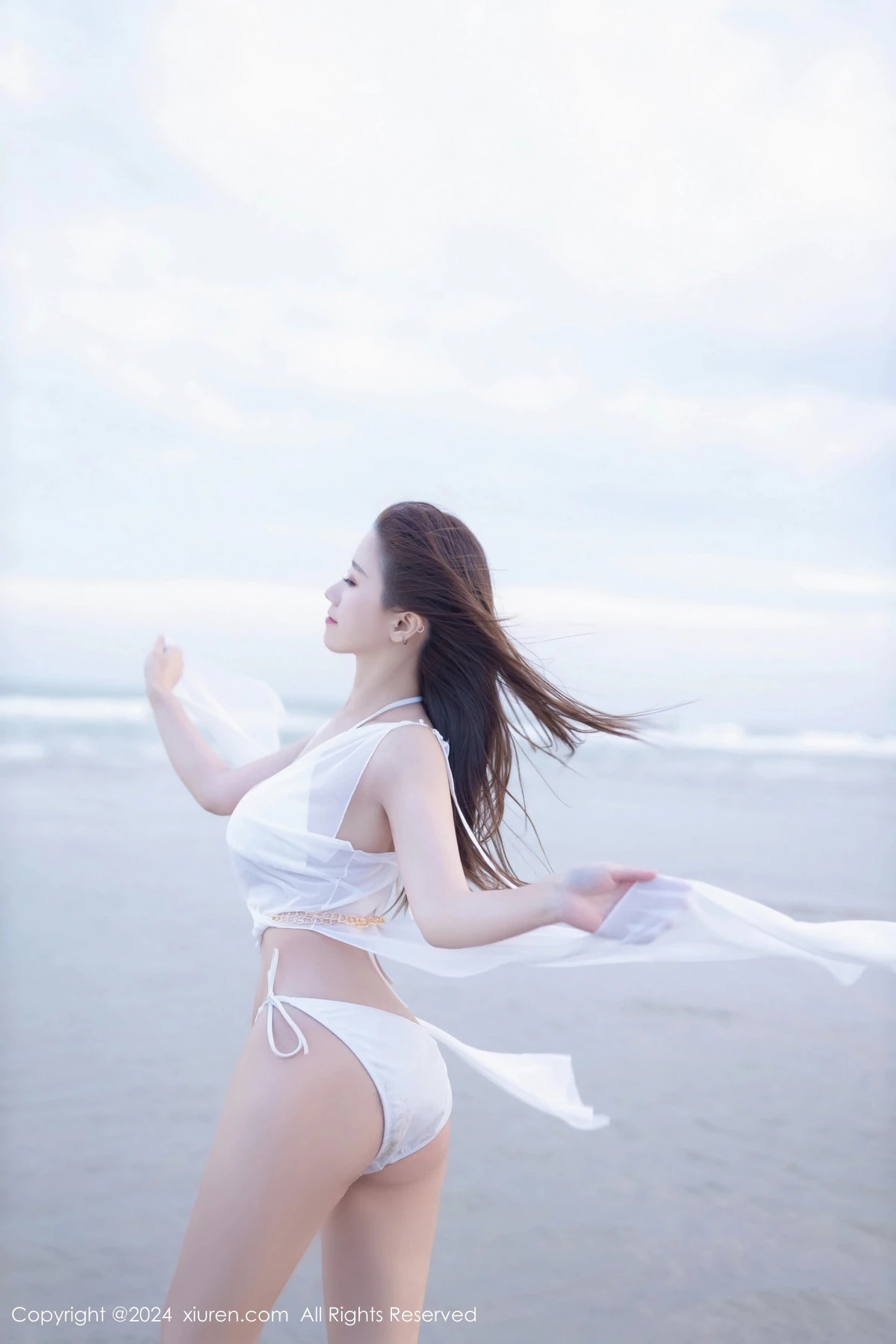 秀人集.com_[XiuRen秀人网]No.8123_模特杏子Yada户外性感白色比基尼服饰秀完美身材迷人诱惑写真81P