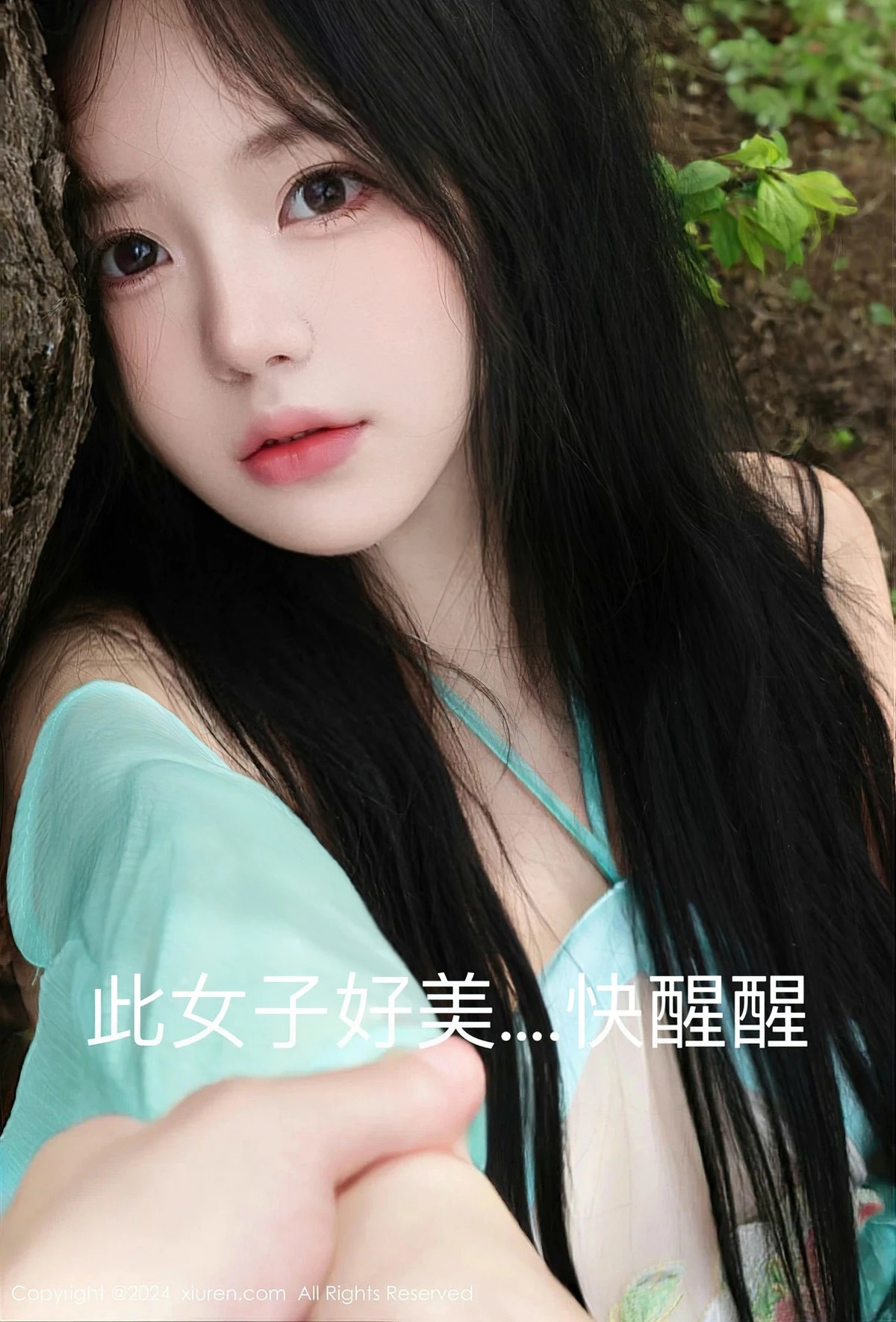 秀人集.com_[XiuRen秀人网]No.8386_模特小薯条nienie户外剧情性感蓝色连衣裙半脱秀惹火身材诱惑写真85P