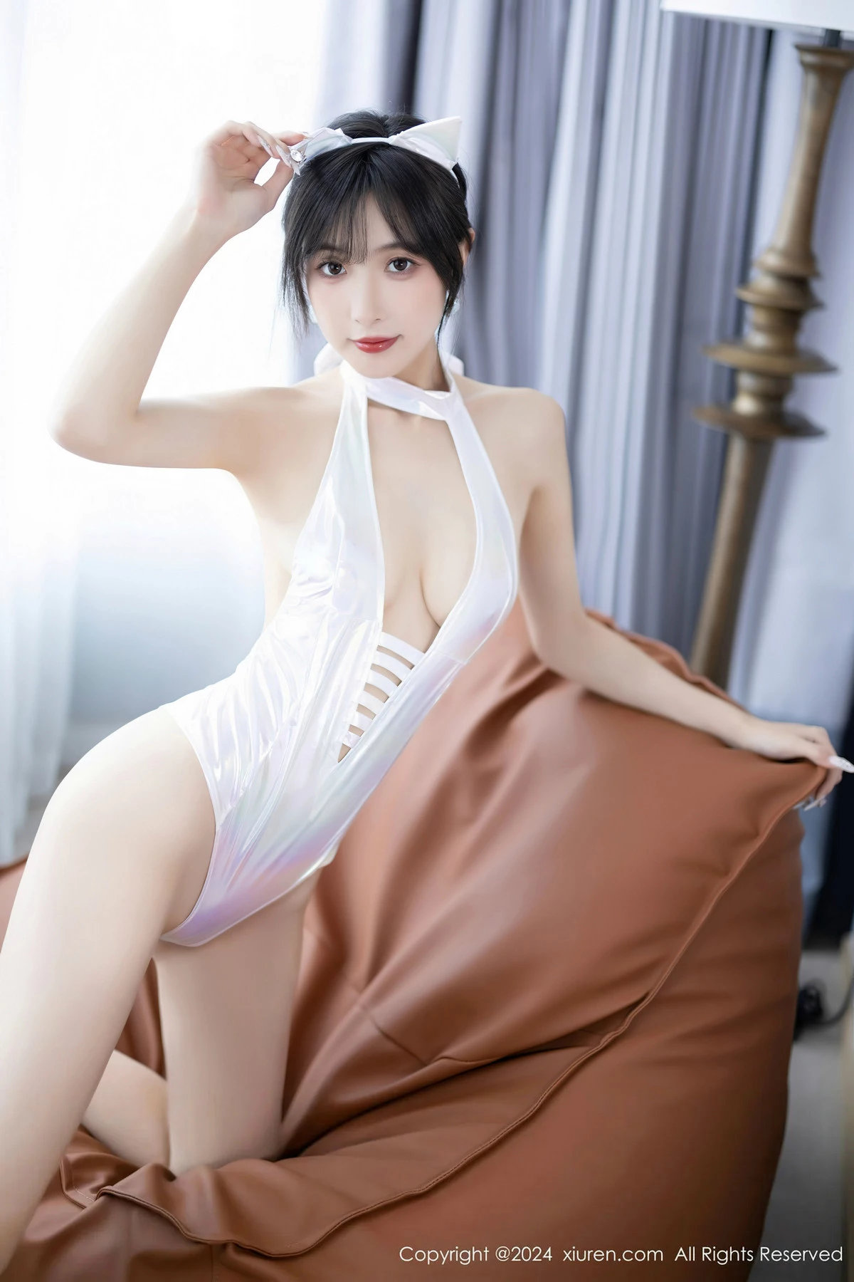 秀人集.com_[XiuRen秀人网]No.8409_模特林星阑猫女郎装扮性感银白色连体衣秀曼妙身姿迷人诱惑写真81P