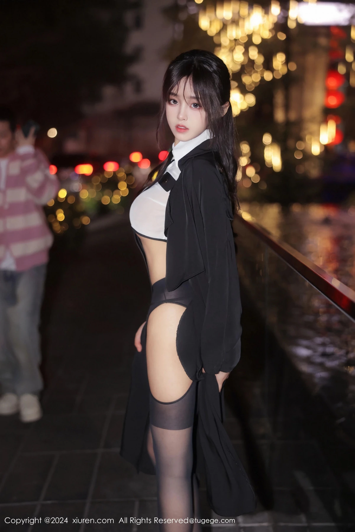 秀人集.com_[XiuRen秀人网]No.8265_新人模特王心悦性感白色薄透情趣制服配黑丝吊袜撩人诱惑写真77P