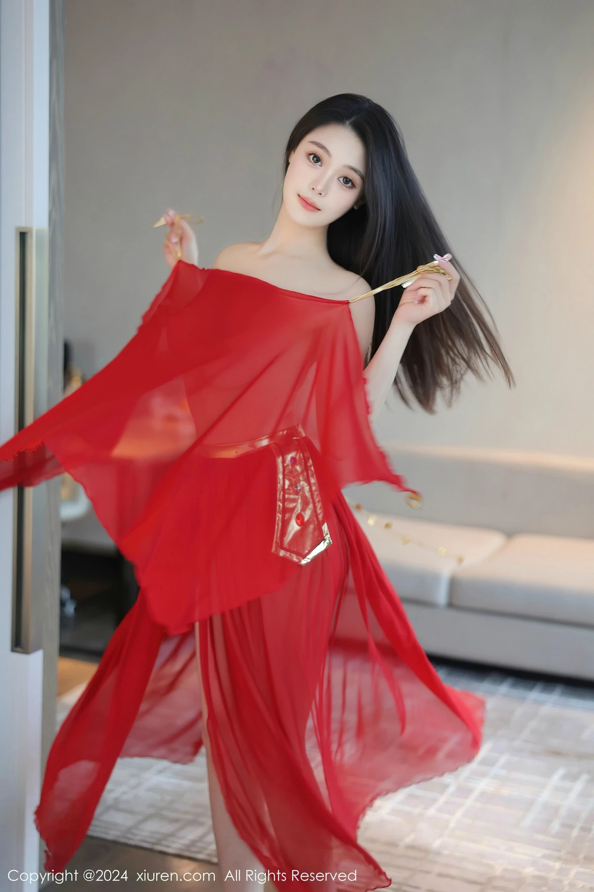 秀人集.com_[XiuRen秀人网]No.8420_模特清妙异域舞娘装扮性感红色舞裙秀曼妙身姿修长美腿迷人写真93P