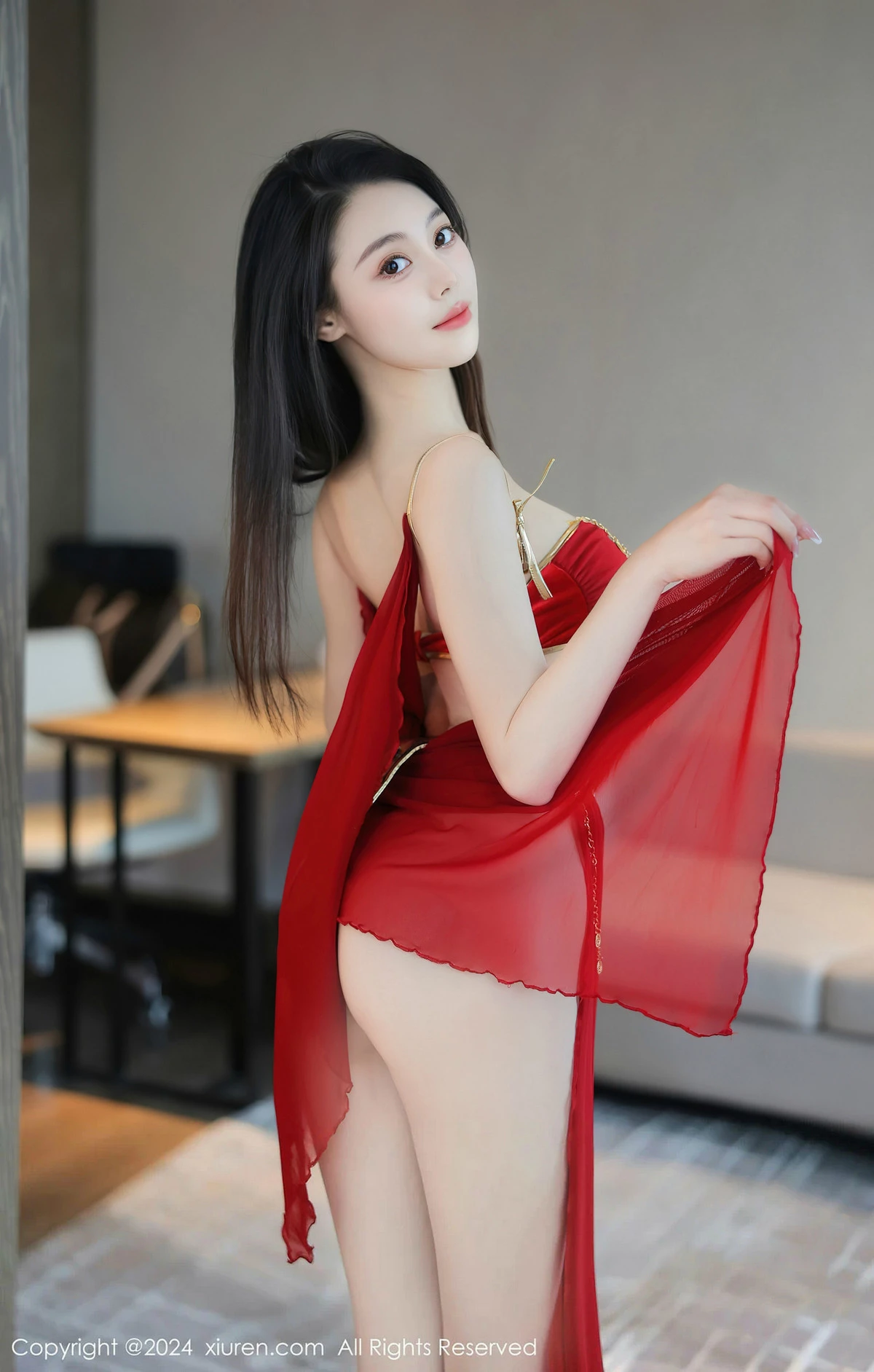 秀人集.com_[XiuRen秀人网]No.8420_模特清妙异域舞娘装扮性感红色舞裙秀曼妙身姿修长美腿迷人写真93P