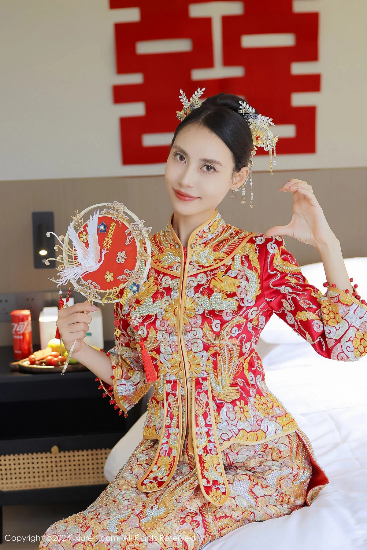 秀人集.com_[XiuRen秀人网]No.8534_模特Lingyu69新娘主题性感红色中式新娘服饰秀惹火身段诱惑写真77P