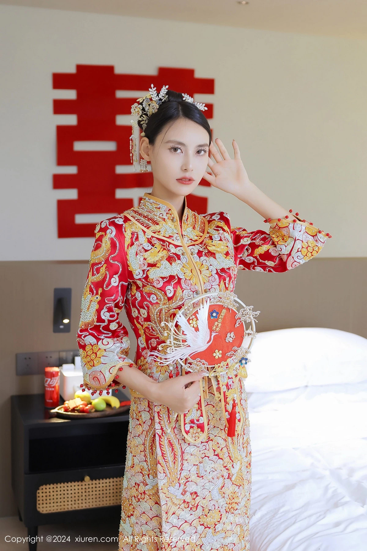 秀人集.com_[XiuRen秀人网]No.8534_模特Lingyu69新娘主题性感红色中式新娘服饰秀惹火身段诱惑写真77P