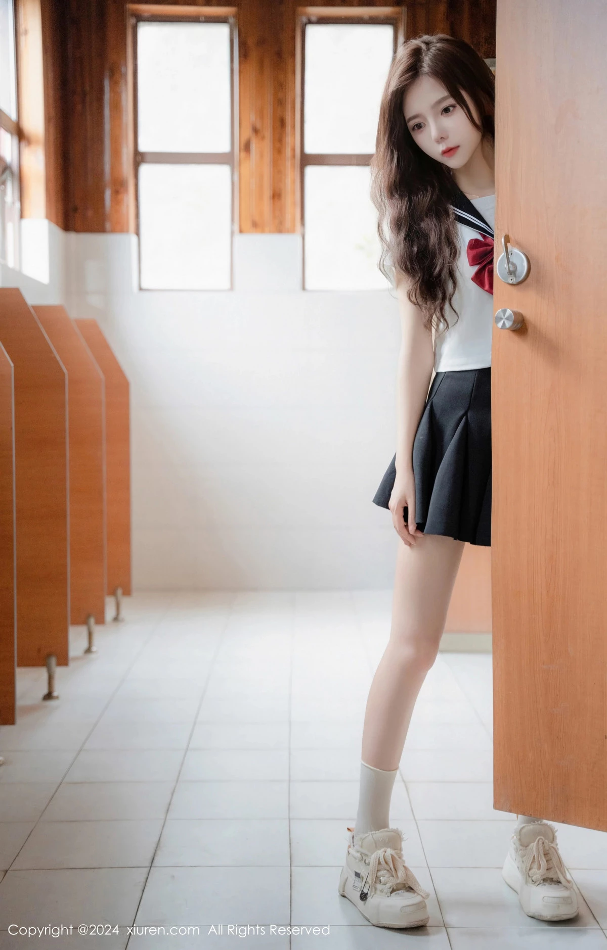 秀人集.com_[XiuRen秀人网]No.8948_新人模特拍黄瓜girl性感JK制服露白色蕾丝内衣秀曼妙身姿诱惑写真81P