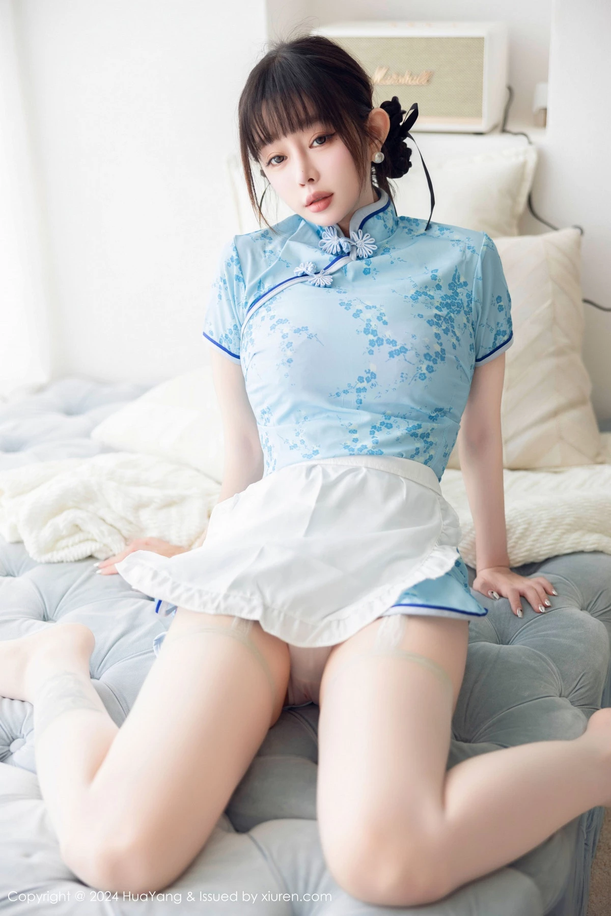 秀人集.com_[HuaYang花漾]Vol.593_女神王雨纯性感淡绿露肩连衣长裙配白丝袜秀曼妙身姿诱惑写真93P