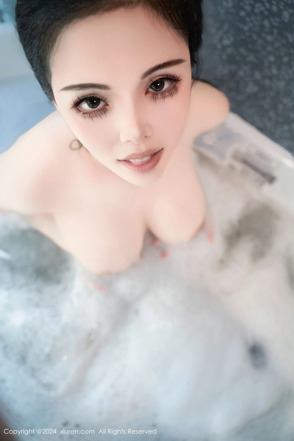 秀人集.com_[XiuRen秀人网]No.8981_新人模特陈三穗浴室性感黑色服饰配黑丝袜泡泡浴湿身诱惑写真74P