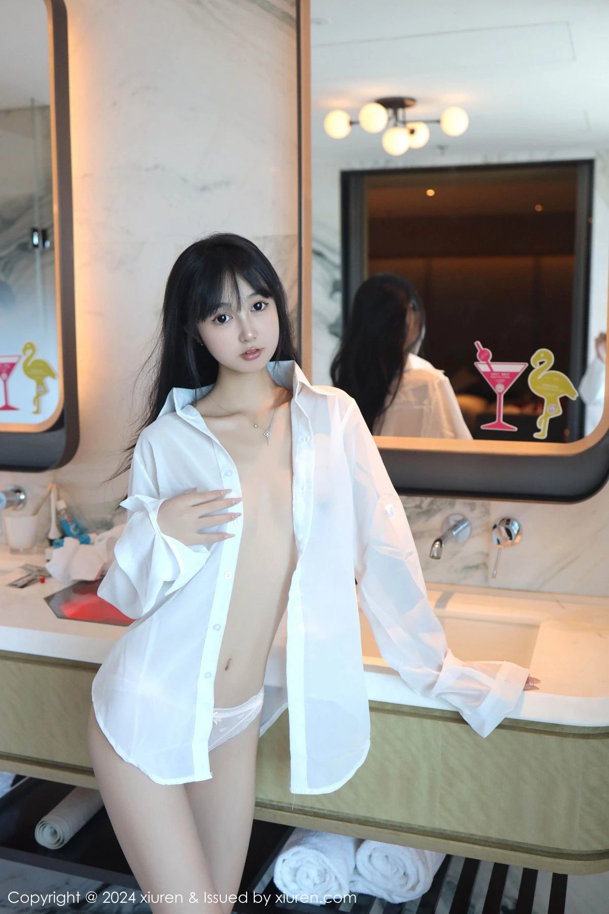 秀人集.com_[XiuRen秀人网]No.9251_新人模特林好好私房浴室性感白色衬衣半脱秀曼妙身姿诱惑写真67P