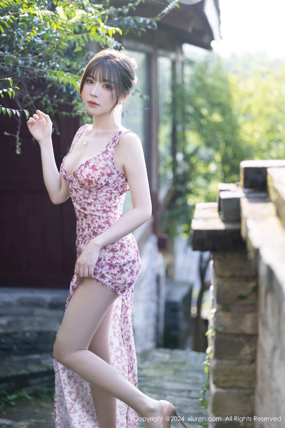 秀人集.com_[XiuRen秀人网]No.9195_女神徐莉芝Booty性感碎花连衣裙+蓝色制服秀曼妙身姿诱惑写真100P
