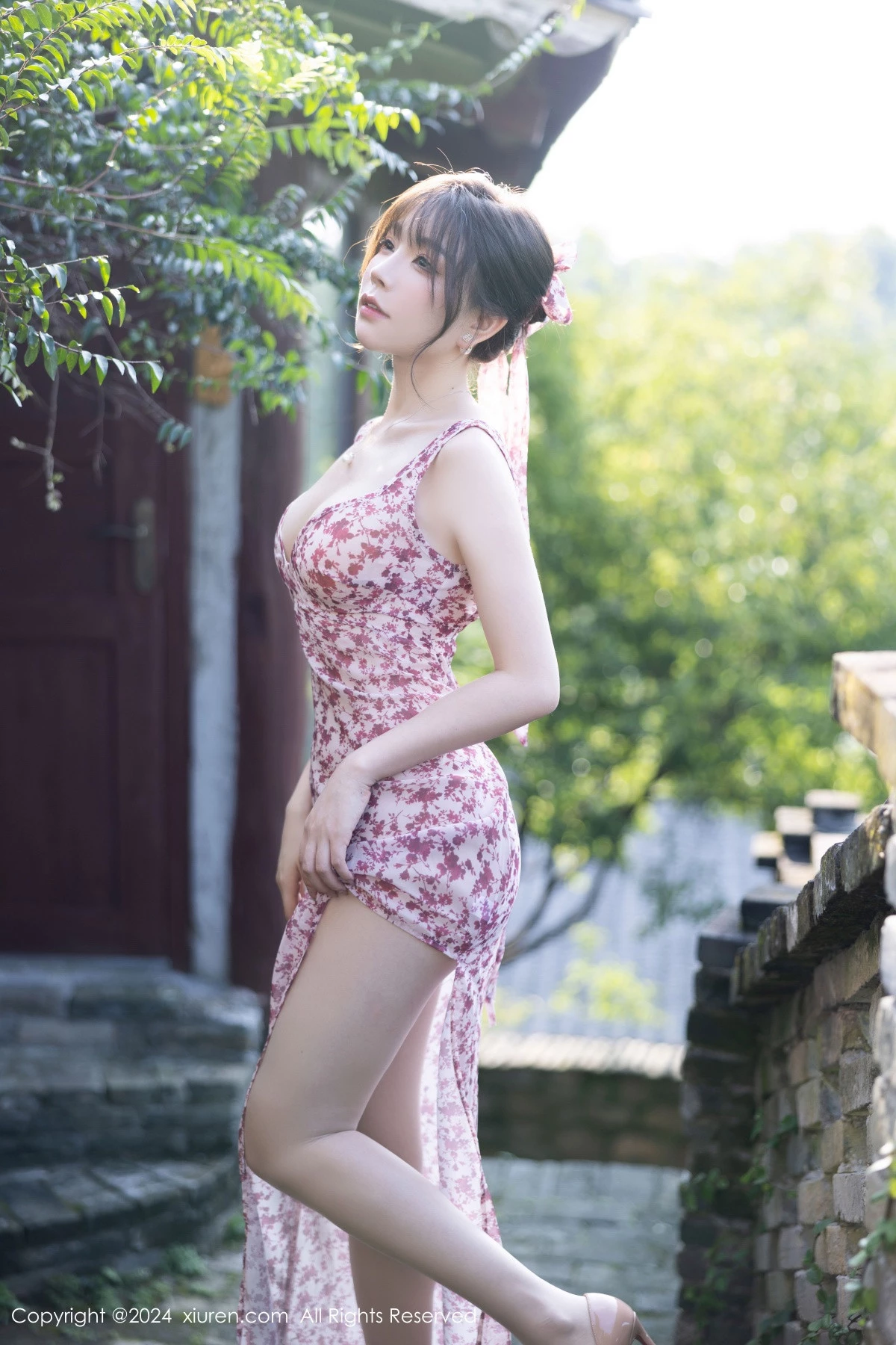 秀人集.com_[XiuRen秀人网]No.9195_女神徐莉芝Booty性感碎花连衣裙+蓝色制服秀曼妙身姿诱惑写真100P