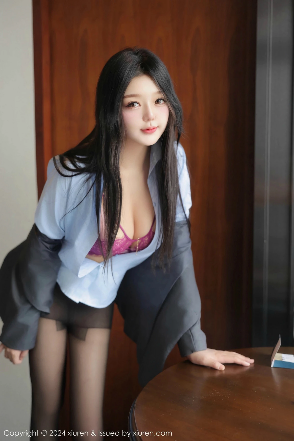秀人集.com_[XiuRen秀人网]No.9453_模特柚柚小奶瓶性感OL制服露粉色蕾丝内衣秀凹凸身材诱惑写真73P