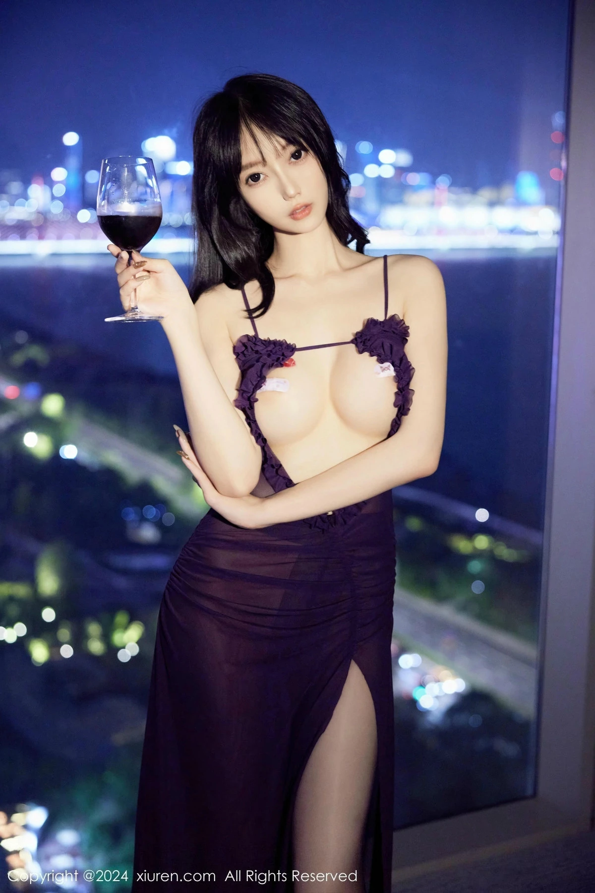 秀人集.com_[XiuRen秀人网]No.9344_模特玥儿玥er性感紫色薄纱吊带情趣长裙秀凹凸身材惹火诱惑写真60P