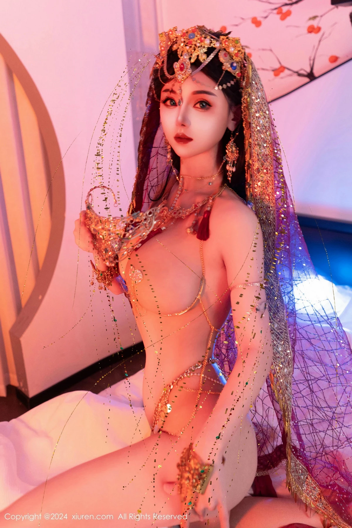 秀人集.com_[XiuRen秀人网]No.9585_新人模特不吃冰淇淋异域风情女郎性感情趣服饰秀火辣身材诱惑写真85P