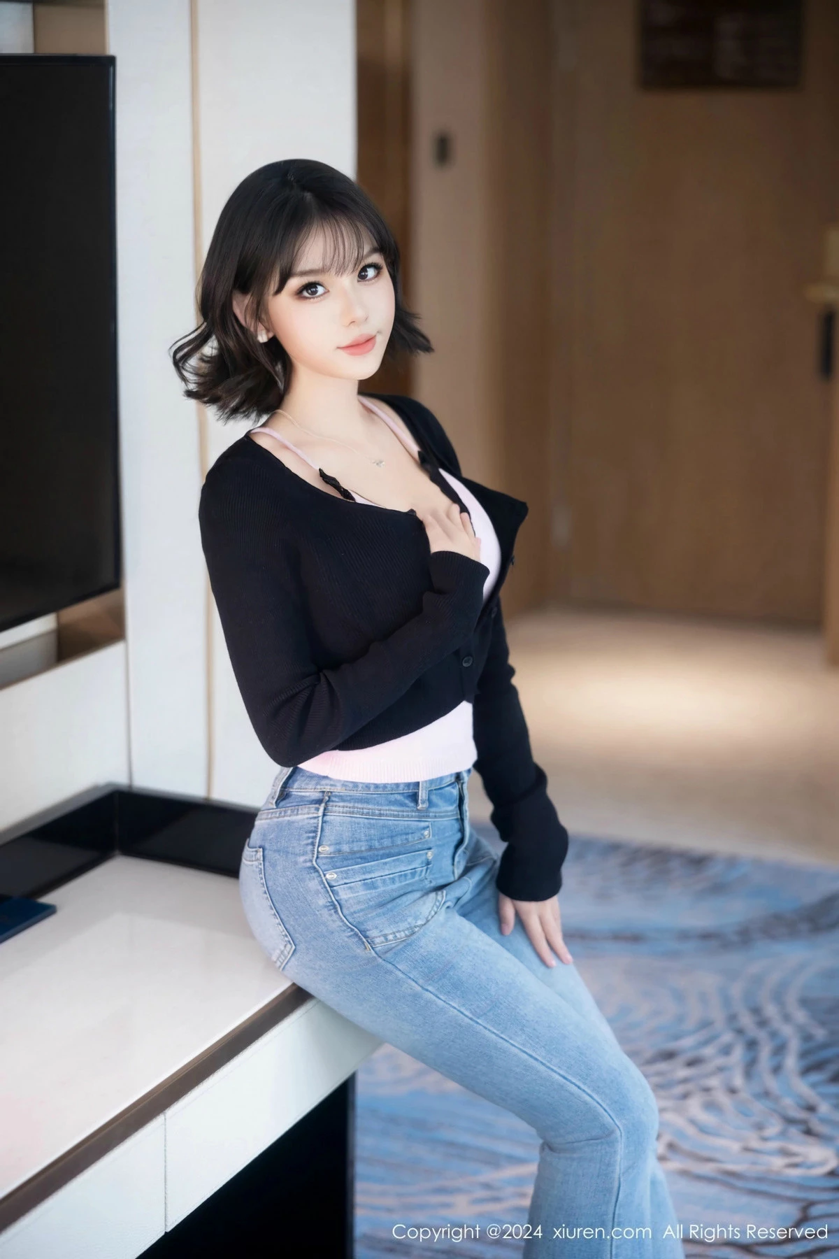 秀人集.com_[XiuRen秀人网]No.9620_新人模特黎苏苏私房性感黑色内衣配黑丝吊袜秀曼妙身姿诱惑写真80P