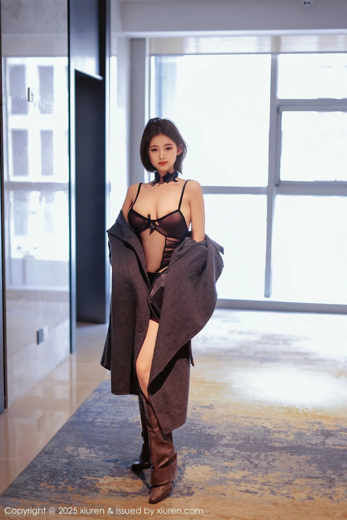 秀人集.com_[XiuRen秀人网]No.9727_模特小橘子orange私房性感黑色轻透连体内衣秀完美身材诱惑写真79P