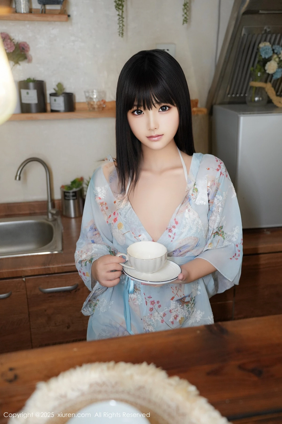 秀人集.com_[XiuRen秀人网]No.9760_模特姚若兮vay性感浅绿碎花情趣裙配白丝裤袜秀曼妙身姿诱惑写真51P