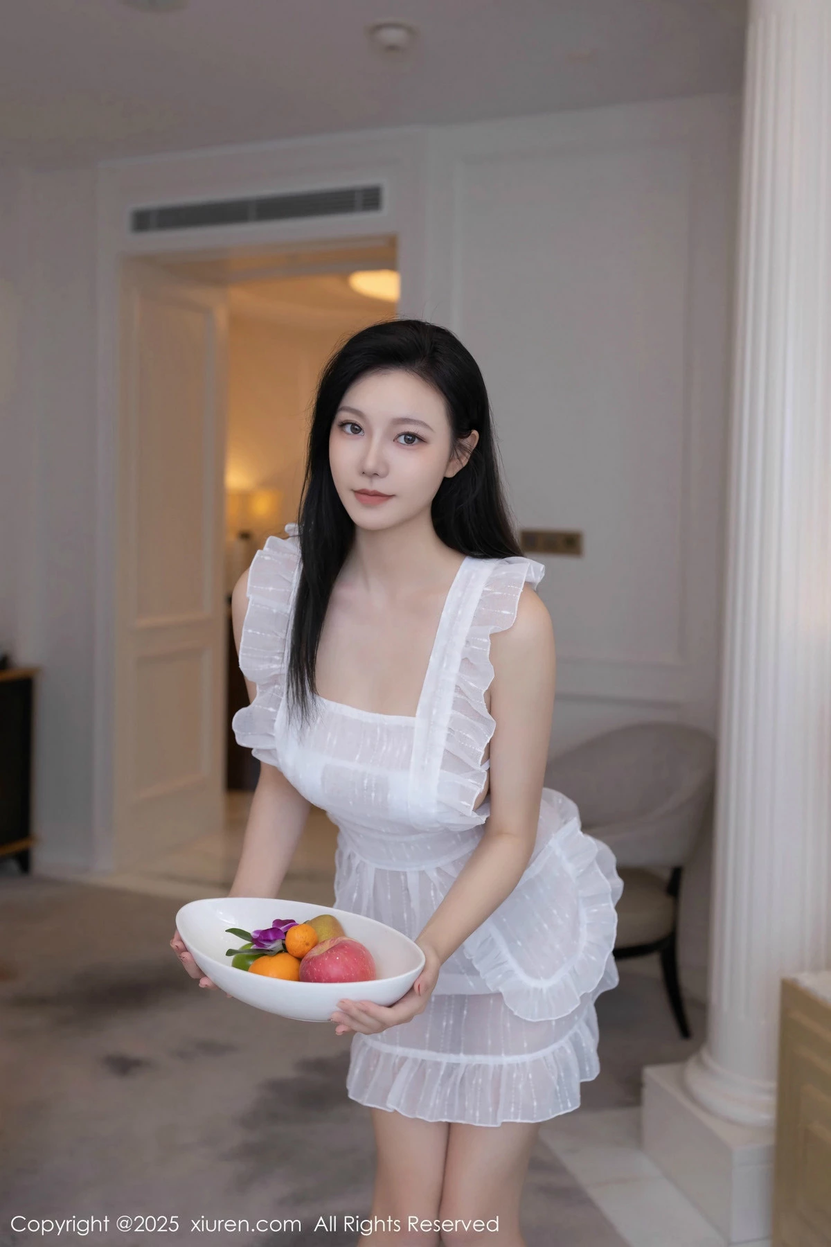 秀人集.com_[XiuRen秀人网]No.9821_模特安然anran性感白色情趣女仆服露白色内衣秀曼妙身姿诱惑写真80P