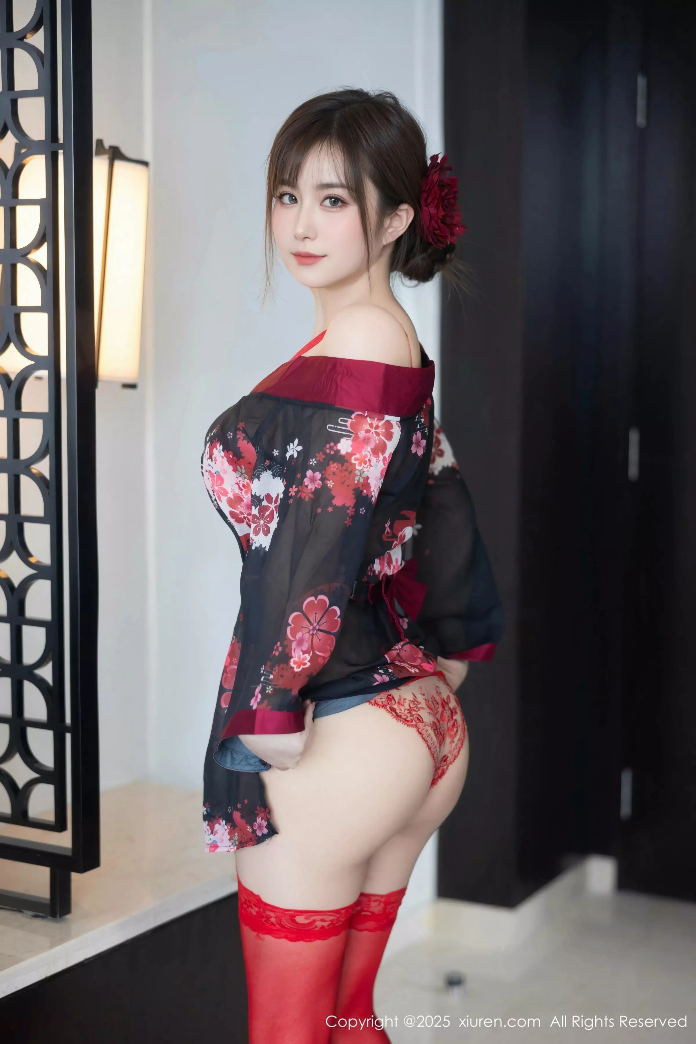 秀人集.com_[XiuRen秀人网]No.10026_模特小肉肉咪性感红色情趣内衣配红色丝袜秀凹凸身材诱惑写真67P