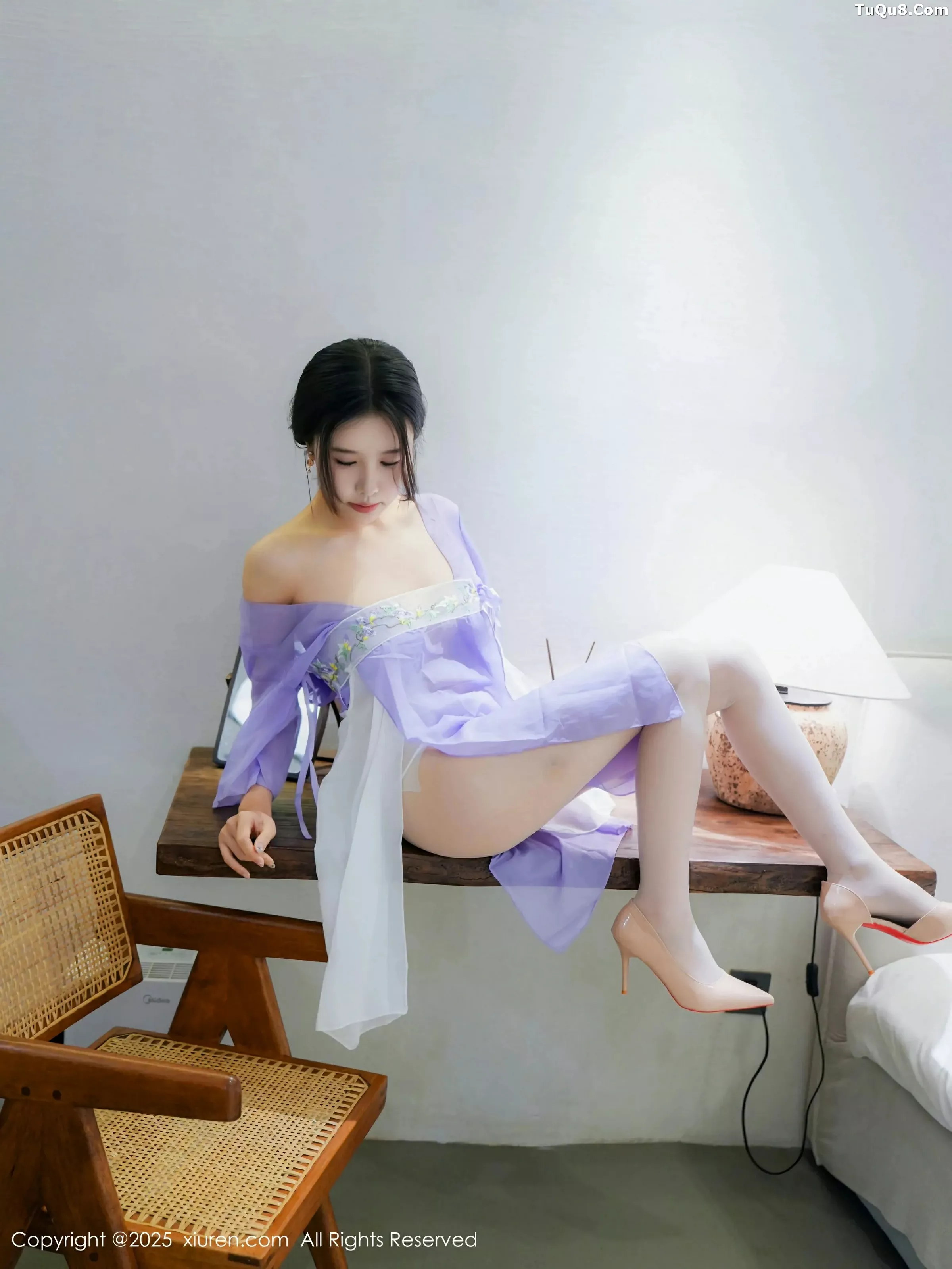 秀人集.com_[XiuRen秀人网]No.10376_模特袁圆紫色薄纱汉服露白色内衣配白丝袜秀曼妙身姿诱惑写真72P