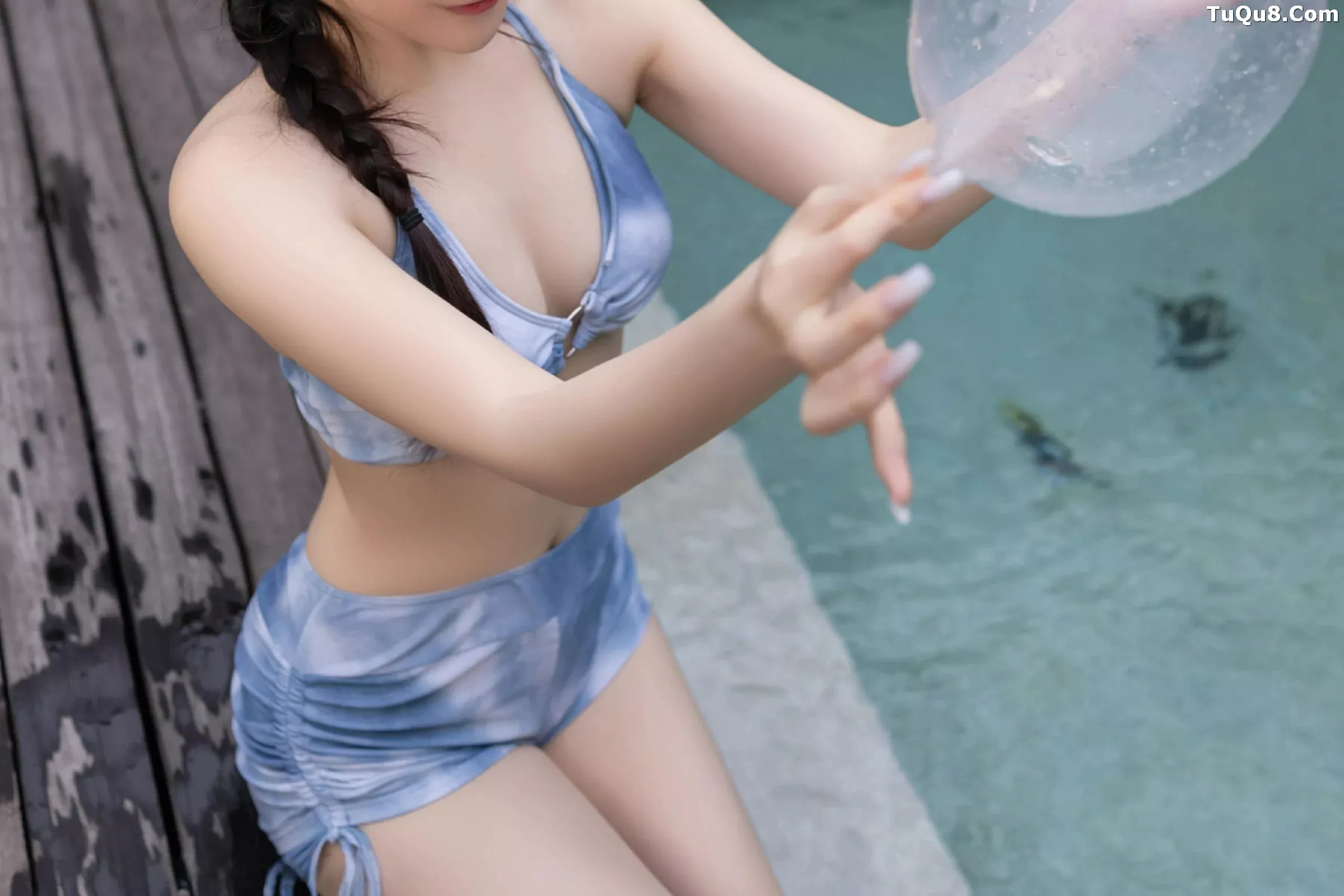 秀人集.com_[XiuRen秀人网]No.10377_模特鱼子酱Fish白色轻透服饰露蓝色比基尼秀曼妙身姿诱惑写真80P