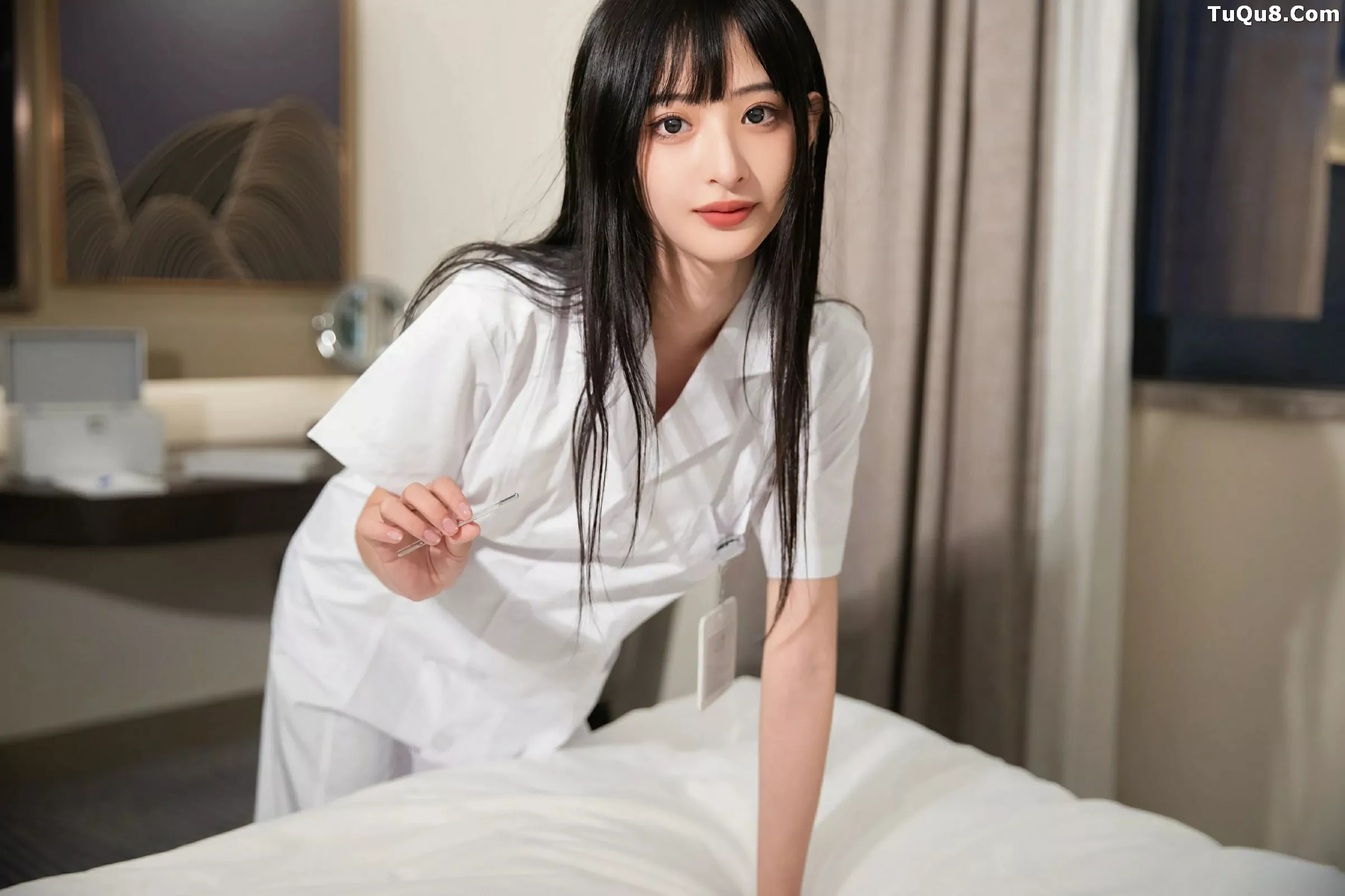 秀人集.com_[XiuRen秀人网]No.10373_模特茂木希子性感白色护士服饰配超薄黑丝秀完美身材诱惑写真80P