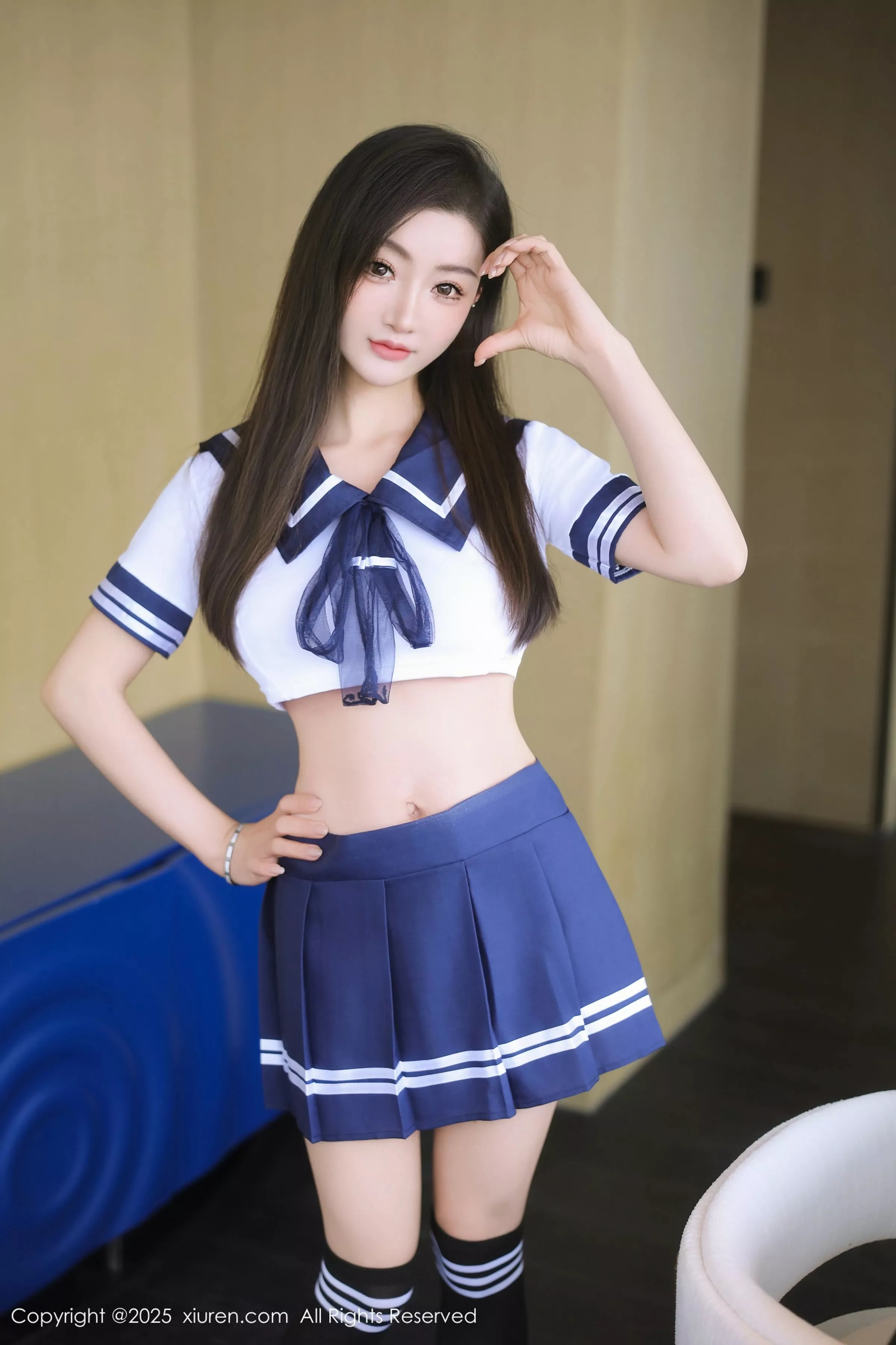秀人集.com_[XiuRen秀人网]No.10298_模特Annie_baby性感JK制服露白色内衣秀凹凸身材撩人诱惑写真60P