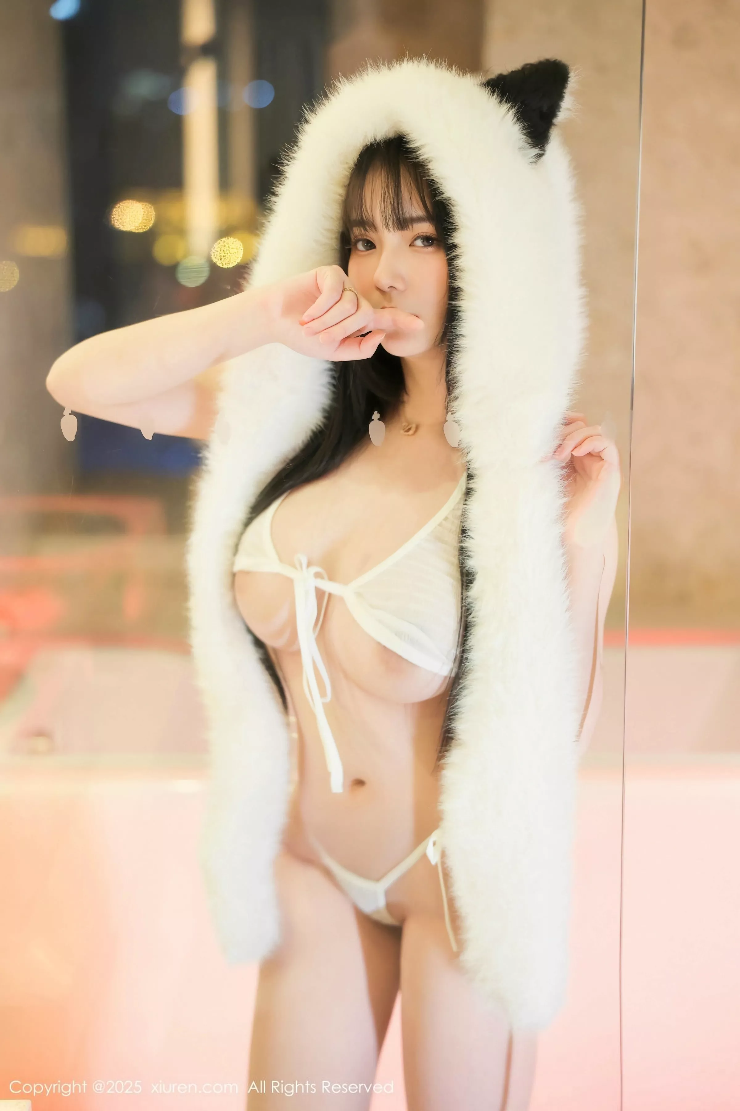 秀人集.com_[XiuRen秀人网]No.10302_模特软情性感白色情趣内衣配白色丝袜秀曼妙身姿撩人诱惑写真51P