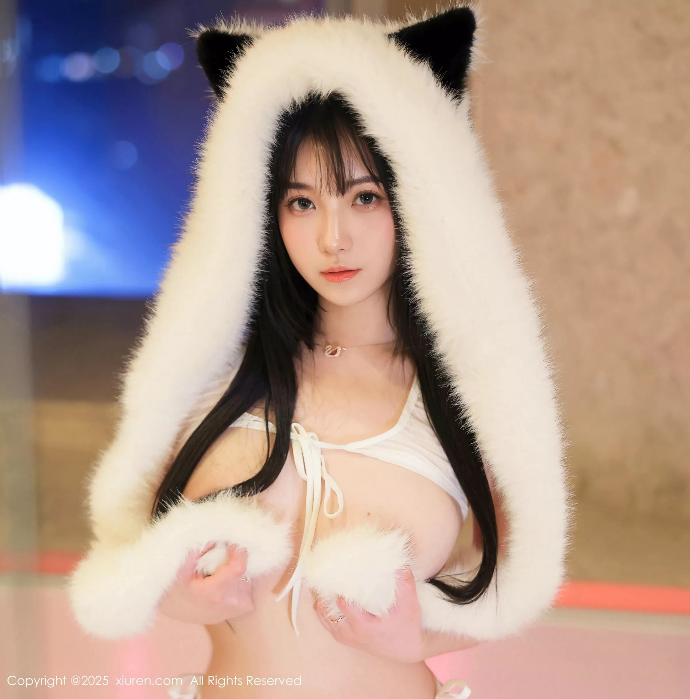 秀人集.com_[XiuRen秀人网]No.10302_模特软情性感白色情趣内衣配白色丝袜秀曼妙身姿撩人诱惑写真51P