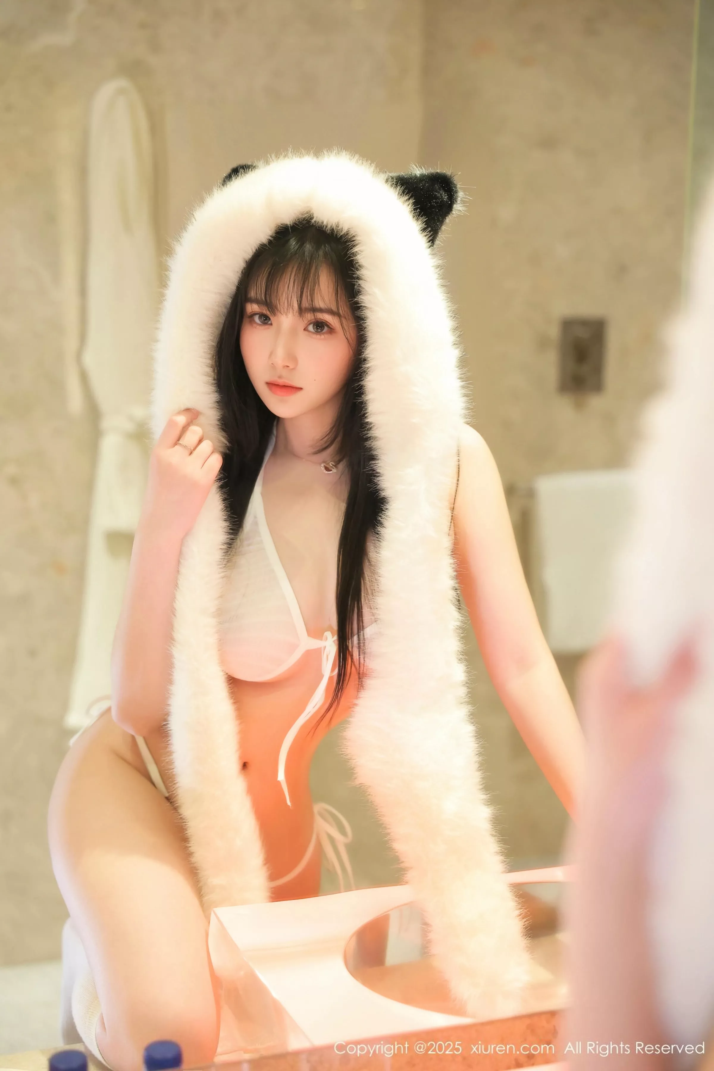 秀人集.com_[XiuRen秀人网]No.10302_模特软情性感白色情趣内衣配白色丝袜秀曼妙身姿撩人诱惑写真51P
