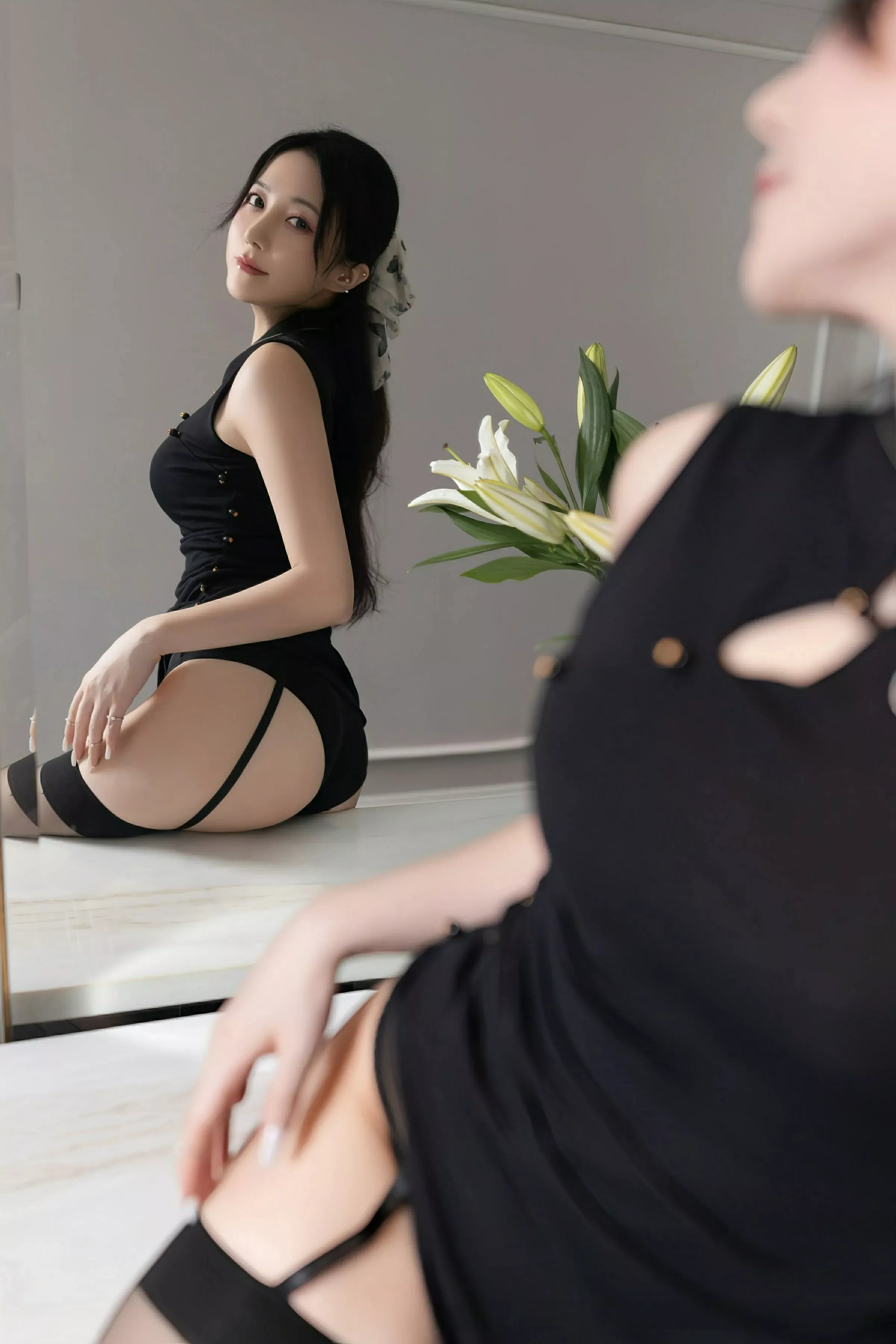 秀人集.com_[XiuRen秀人网]No.10480_模特鱼子酱Fish性感黑色连衣长裙露黑色内衣秀婀娜身段诱惑写真80P