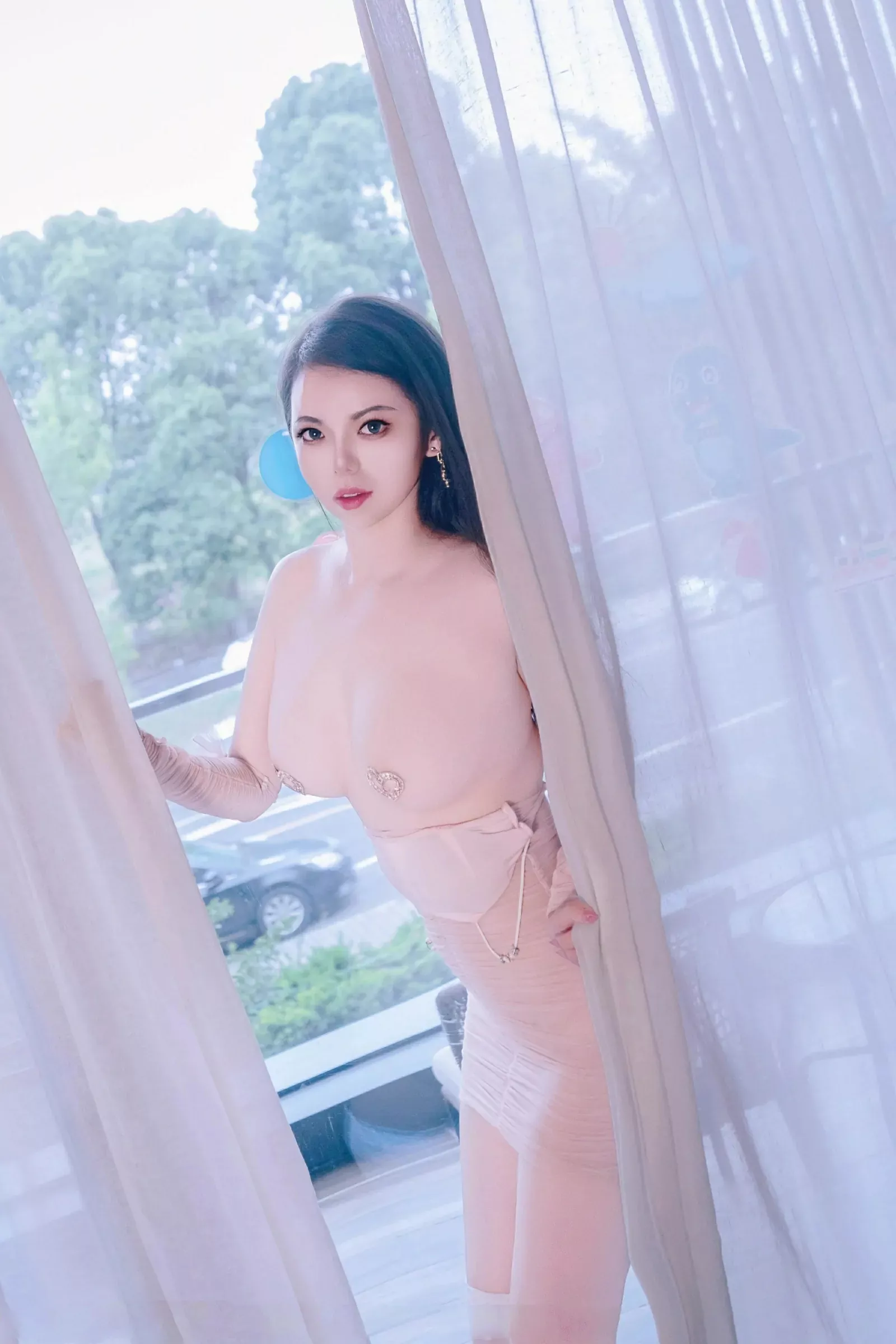 秀人集.com_[XiuRen秀人网]No.10516_模特大美妞儿性感粉色情趣内衣配白色丝袜秀丰满身材诱惑写真74P