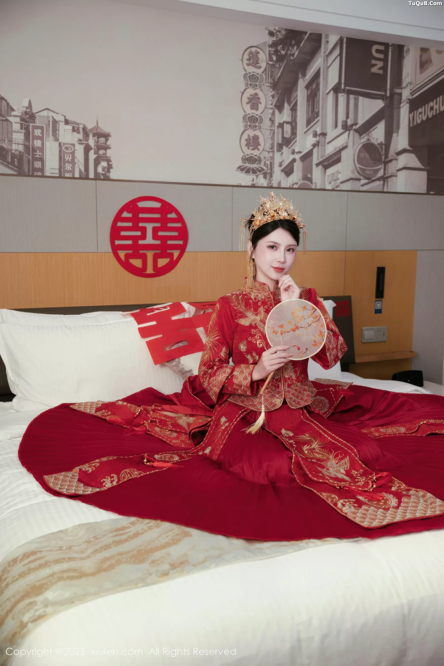 秀人集.com_[XiuRen秀人网]No.10865_模特小蛮妖Yummy性感红色新娘服配超薄黑丝秀完美身材诱惑写真66P