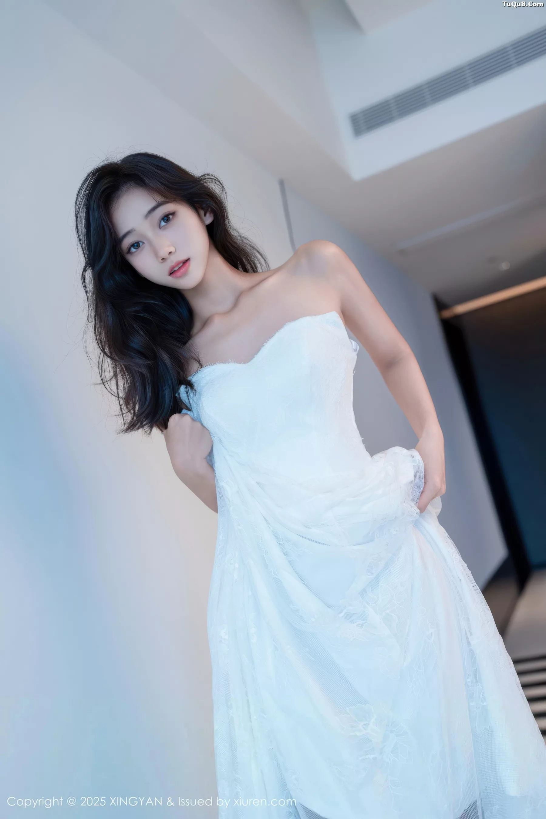 秀人集.com_[XINGYAN星颜社]VOL.419_模特时安安性感白色连衣裙配超薄白丝秀柔美身材迷人诱惑写真75P