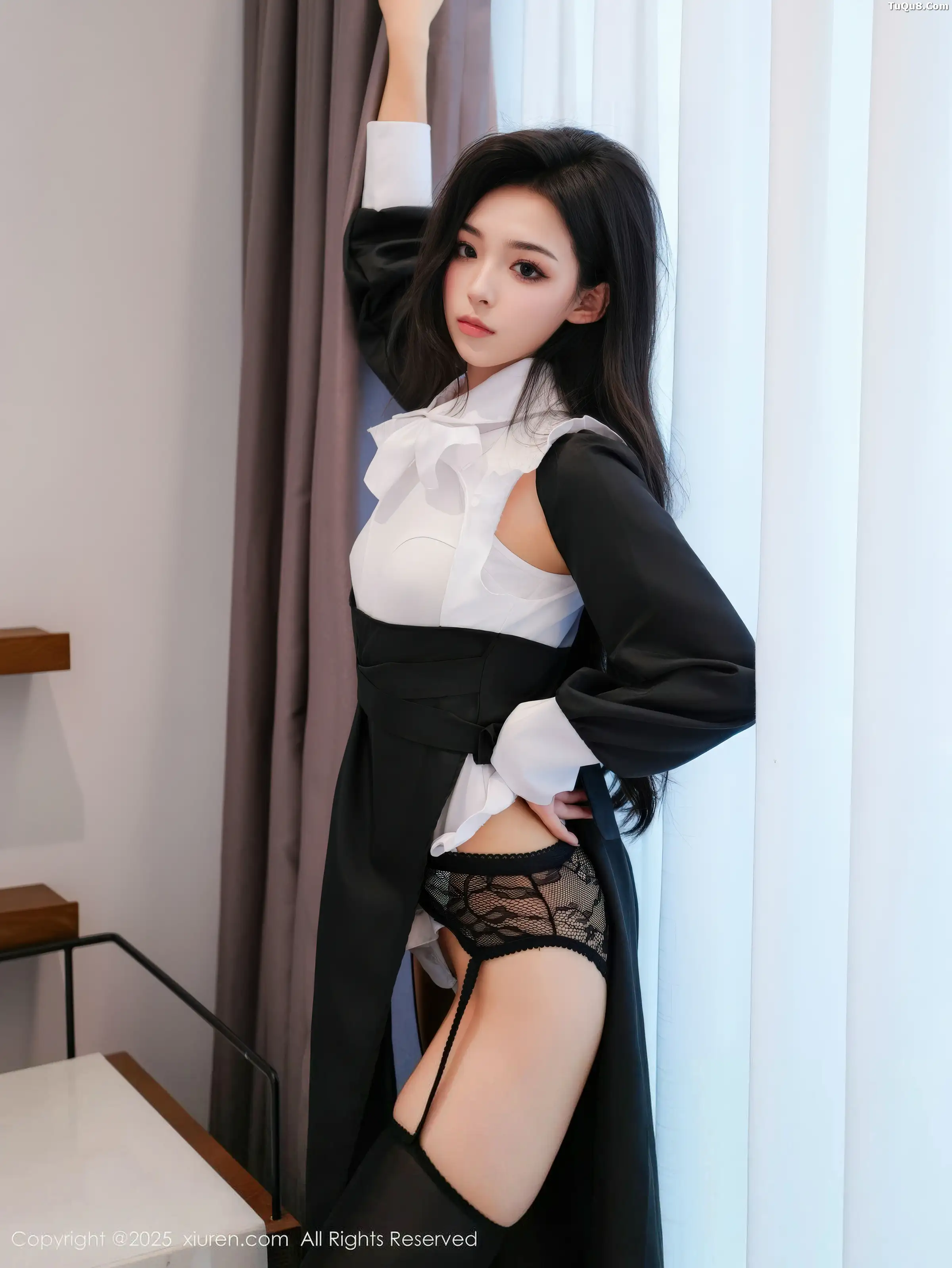 秀人集.com_[XiuRen秀人网]No.11059_模特白琮瑗性感黑白修女服饰配黑丝吊袜秀曼妙身姿撩人诱惑写真65P